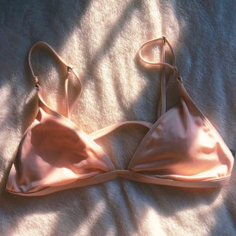 Champagne bikini top